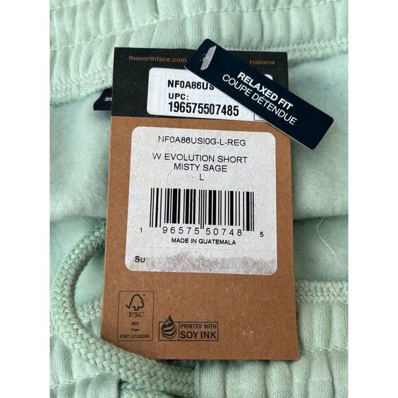The North Face Women's Misty Sage Evolution Fleece Short Size L - Picture 7 of 8